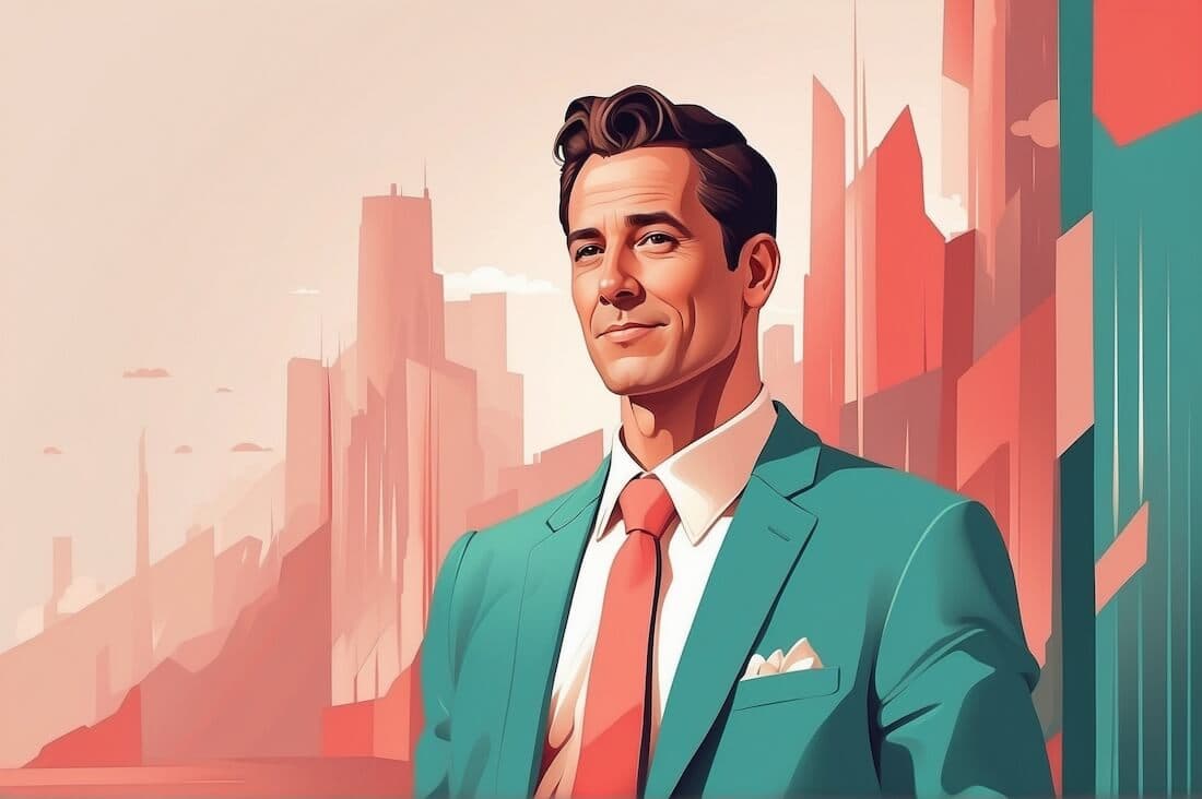illustration of a venture capitalist
